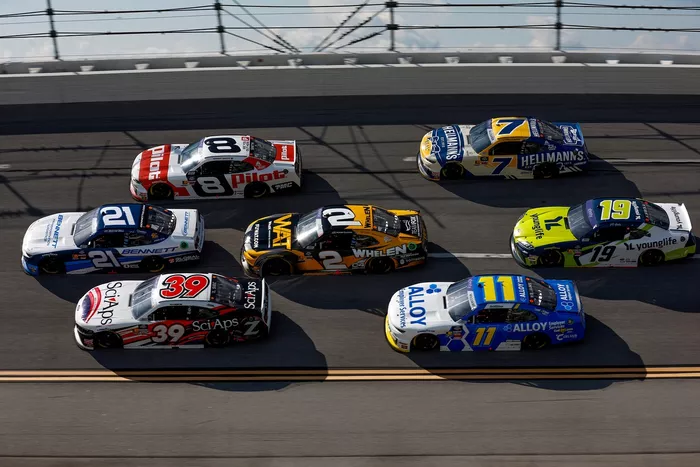 Austin Hill, Richard Childress Racing Chevrolet, Ryan Sieg, RSS Racing Ford, Sammy Smith, JR Motorsprots Chevrolet, Jesse Love, Richard Childress Racing Chevrolet