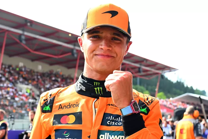 Lando Norris, McLaren, en pole position
