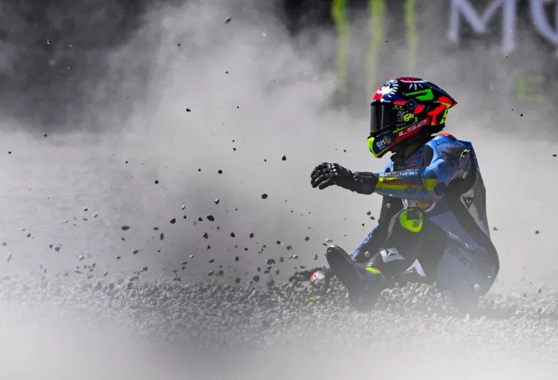 Fermin Aldeguer, chute de Gresini Racing
