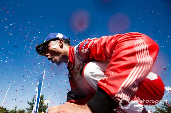 Pascal Wehrlein, Mahindra Racing, celebra