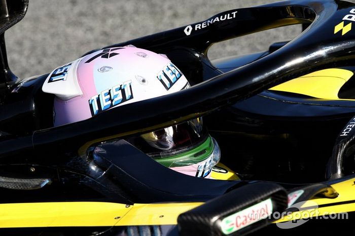 Casco de pruebas de Daniel Ricciardo, Renault F1 Team