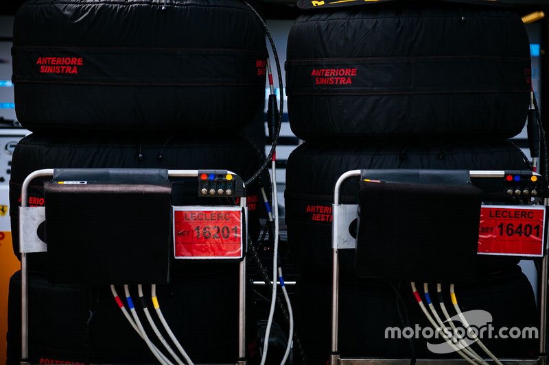 Pirelli tyres under cover