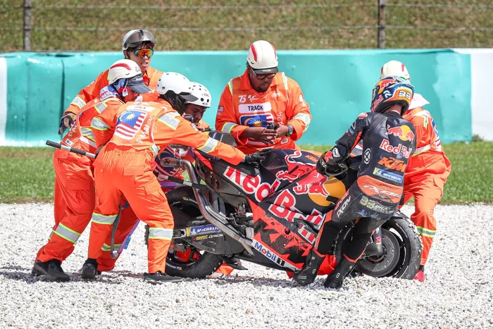 Brad Binder, chute de Red Bull KTM Factory Racing
