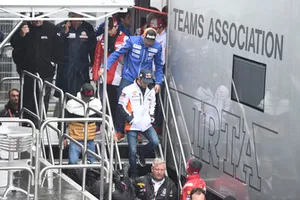 Dani Pedrosa, Repsol Honda Team, quitte la réunion de la Commission de sécurité