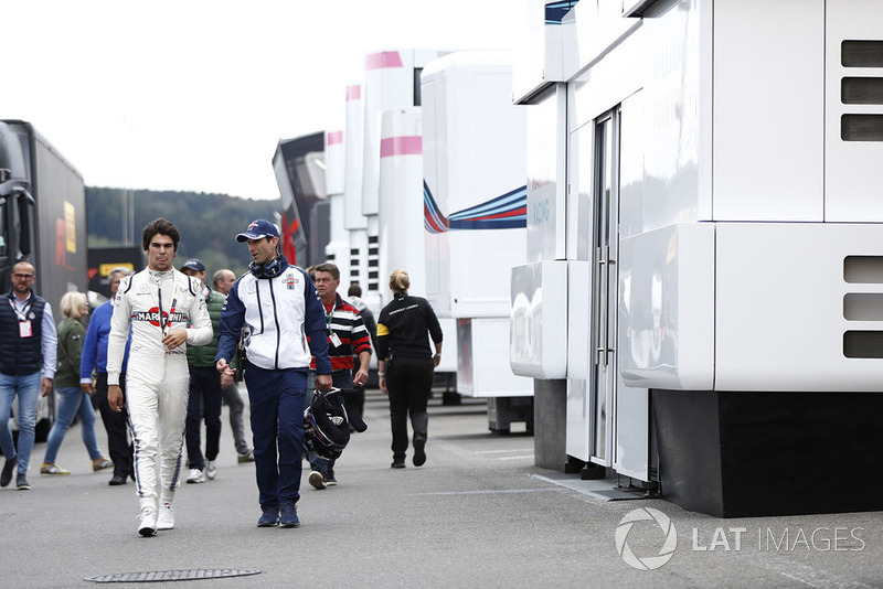 Lance Stroll, Williams Racing, in the paddock