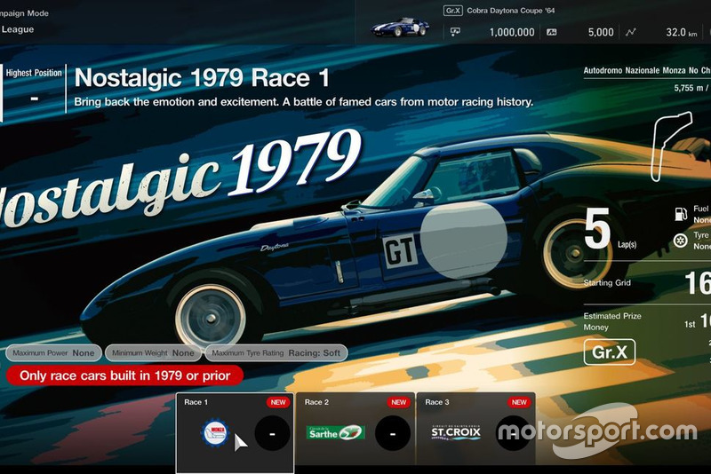 GT League: Nostalgic 1979