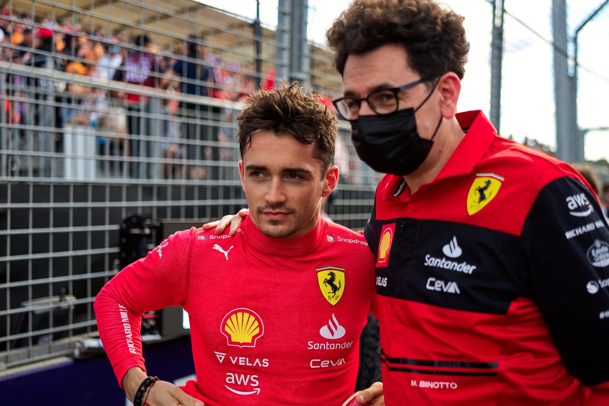 Mattia Binotto, Team Principal, Ferrari, Charles Leclerc, Ferrari