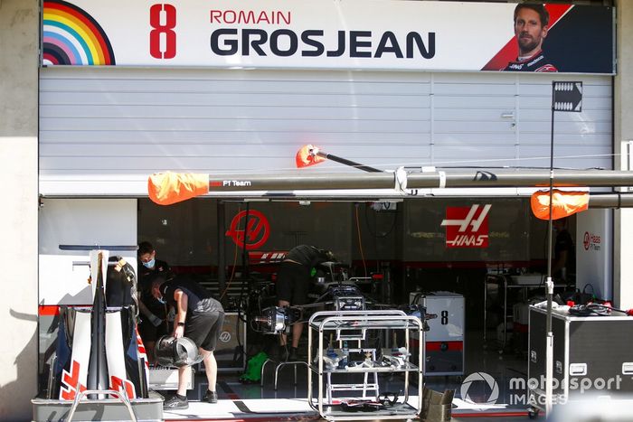 Garaje de Romain Grosjean, Haas VF-20 