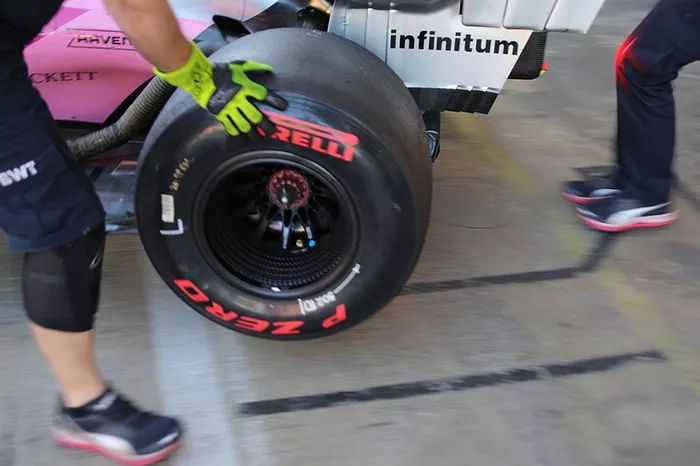 Neumático del Racing Point RP20 