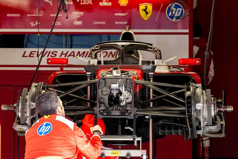 Voiture de Lewis Hamilton, Ferrari