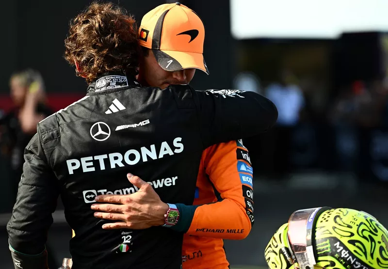 Andrea Kimi Antonelli, Mercedes, Lando Norris, McLaren