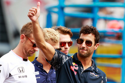 Daniel Ricciardo, Red Bull Racing tijdens de rijdersparade