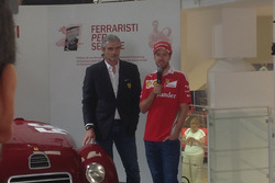 Maurizio Arrivabene, Team Principal Scuderia Ferrari e Sebasitan Vettel