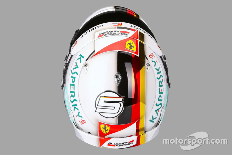 Casco de Sebastian Vettel