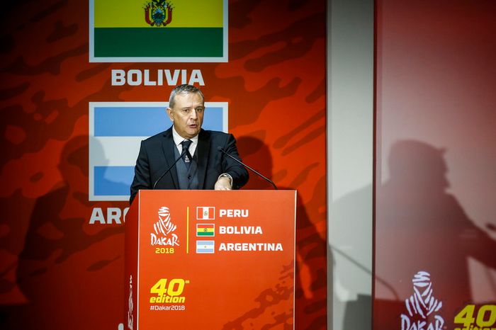 Etienne Lavigne, director de carrera Dakar