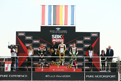 Podio SSP300: il vincitore della gara Luca Grunwald, il secondo classificato Glenn Van Straalen, il terzo classificato Scott Deroue