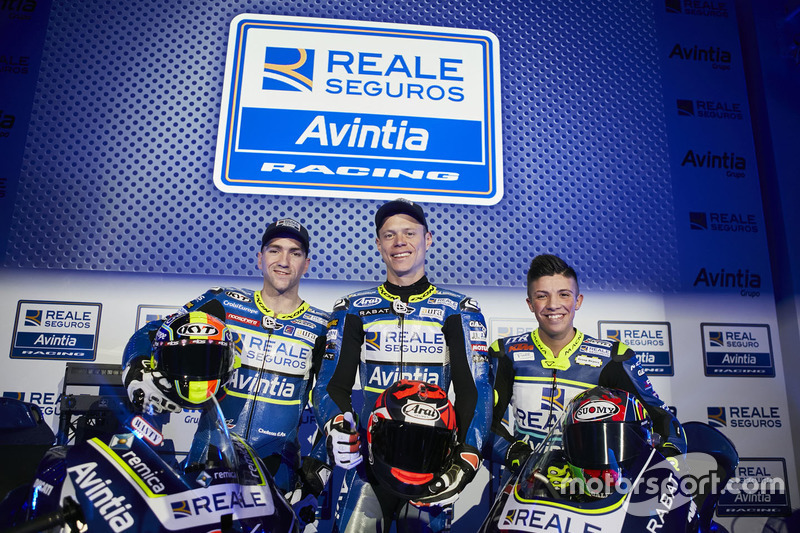 Tito Rabat, Xavier Simeon, Avintia Racing; dan Livio Loi, Avintia Racing Moto3