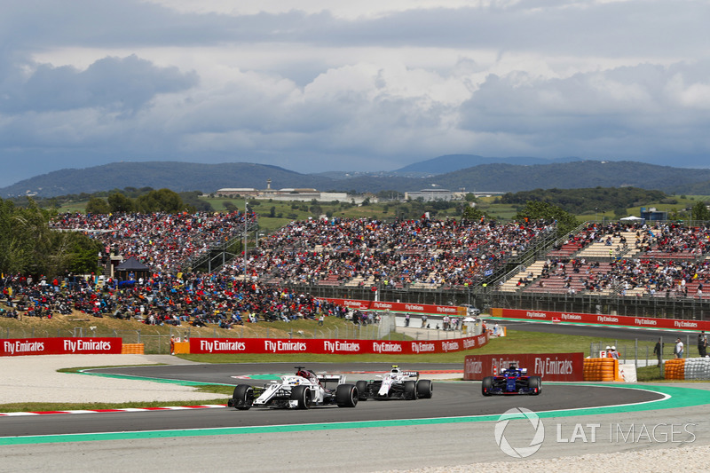 Marcus Ericsson, Sauber C37, Sergey Sirotkin, Williams FW41 e Brendon Hartley, Toro Rosso STR13