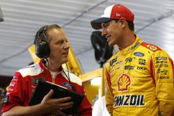Todd Gordon and Joey Logano, Team Penske, Ford Fusion Shell Pennzoil