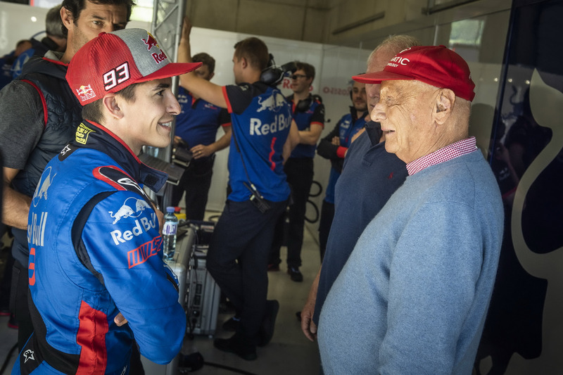 Marc Marquez en Niki Lauda