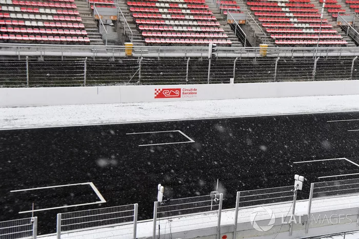 La nieve protagoniza la tercera sesión de test de pretemporada 2018