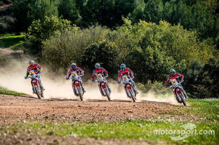 El Monster Energy Honda Team al completo