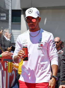 Lewis Hamilton, Mercedes-AMG F1 en el desfile de pilotos