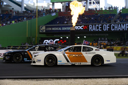David Coulthard, races Kurt Busch, driving the Whelen NASCAR
