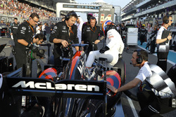 Fernando Alonso, McLaren on the grid.