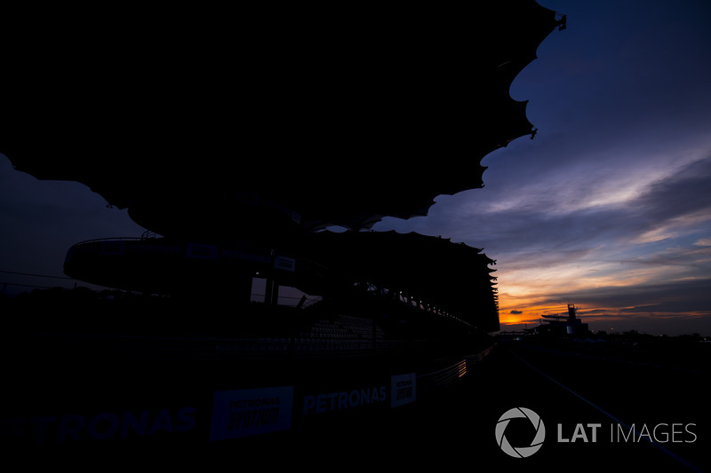 Sun rises at the Sepang Circuit