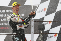 Podium: race winner Dominique Aegerter, Kiefer Racing