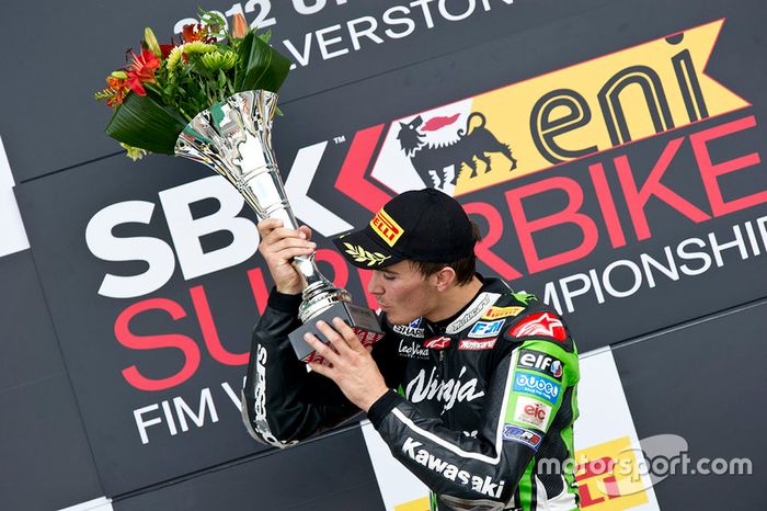 Loris Baz, Kawasaki Racing, ganador Silverstone, 2012