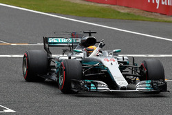 Lewis Hamilton, Mercedes-Benz F1 W08 celebrates in parc ferme