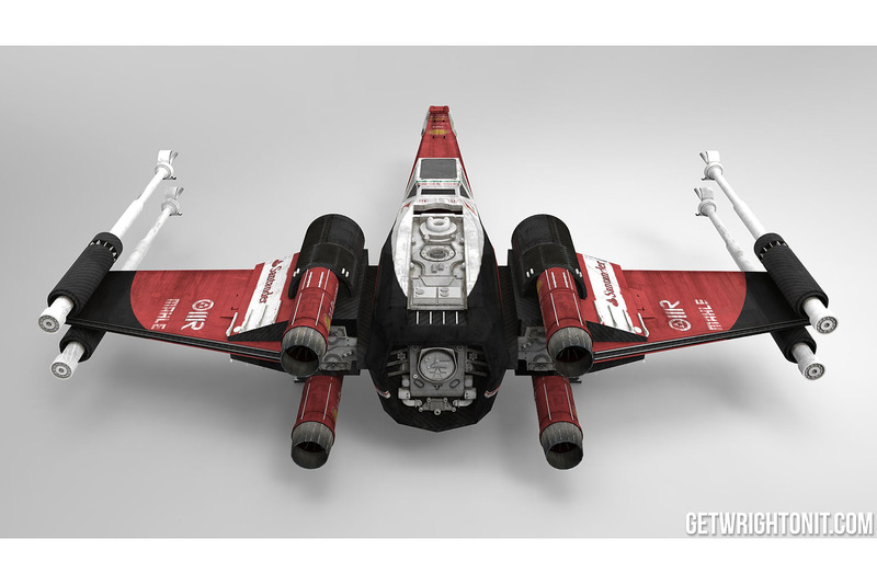X-Wing im Ferrari-Design