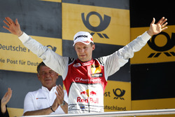 Podium: le deuxième Mattias Ekström, Audi Sport Team Abt Sportsline, Audi A5 DTM