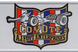 Carlos Munoz, A.J. Foyt Enterprises Chevrolet caja de herramientas, logotipo