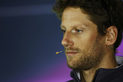 Romain Grosjean, Haas F1 Team, in the Thursday press conference
