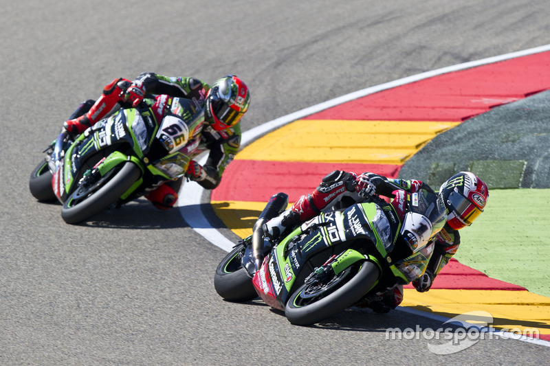 Jonathan Rea, Kawasaki Racing Team et Tom Sykes, Kawasaki Racing Team