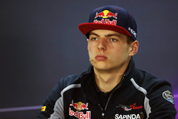 Max Verstappen, Scuderia Toro Rosso en la Conferencia de prensa FIA