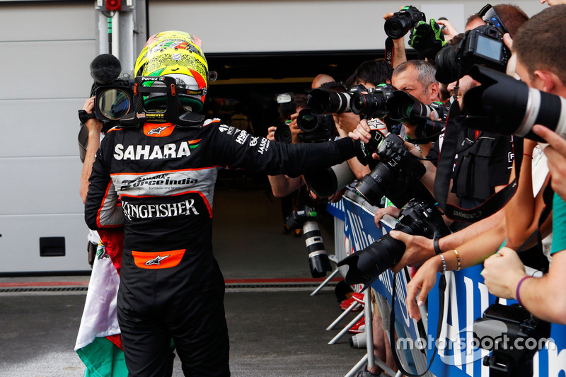 Sergio Pérez, Sahara Force India F1 celebra