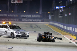 Crash: Nico Hülkenberg, Sahara Force India F1 VJM09