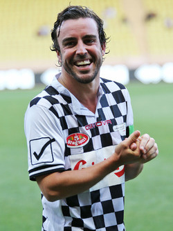 Fernando Alonso, McLaren at a charity football match