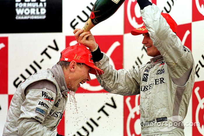 1998: 1. Mika Hakkinen, 2.  2. Eddie Irvine, 3. David Coulthard