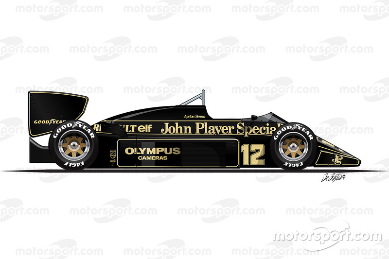 Lotus 97T von Ayrton Senna