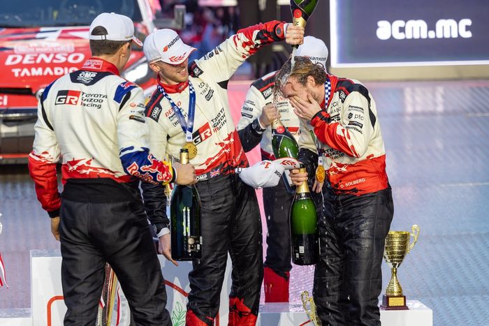Oliver Solberg, Elliott Edmondson, Toyota Gazoo Racing WRT Toyota GR Yaris Rally1, Sébastien Ogier, Vincent Landais, Toyota Gazoo Racing WRT Toyota GR Yaris Rally1, Elfyn Evans, Scott Martin, Toyota Gazoo Racing WRT Toyota GR Yaris Rally1