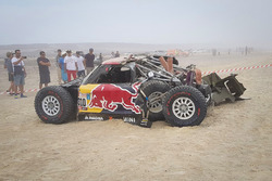 De gecrashte #310 X-Raid Team Mini: Bryce Menzies, Peter Mortensen