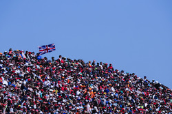 Huge crowds in the grandstands