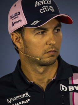 Sergio Perez, Force India en la conferencia de prensa
