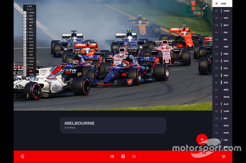Lanzamiento de TV F1