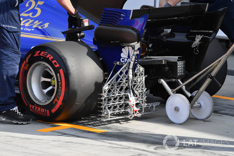 Sauber C36 mit Aerodynamik-Sensoren